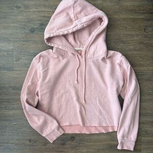 Cropped Pink Hoodie